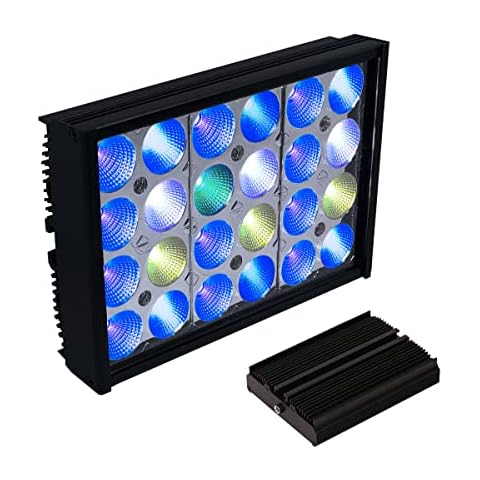 PopBloom Dimmable Full Spectrum Aquarium LED Light Fish Tank LED Reef Decoration Light for Saltwater Freshwater Fish Coral Reef Cover