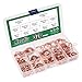 Keadic 320Pcs Copper Flat Washers Assortment Kit, M6 M8 M10 M12 M14 M16 M18 M20