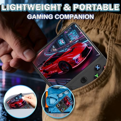 Forlarme RG36PRO Retro Video Game Console-Support 30000+ Classic Games,3.5" IPS Screen,Open Source System,64G TF Card,3000mAh Battery,Portable Console for Teen or Partner - Gift for Christmas - Black - imagen 6