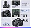 Canon EOS 1500D 24.1MP Digital SLR Camera (Black) With EF S18-55 IS II Lens - Wi-Fi / NFC Supported #1