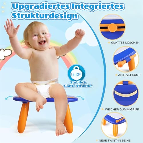 Smasiagon Magnetische Maltafel Zaubertafel für Kinder, Bunte Löschbare Magnettafel Zeichentafel mit Beinen für Kleinkind Spielzeug ab 1 2 3… – Ansicht 5