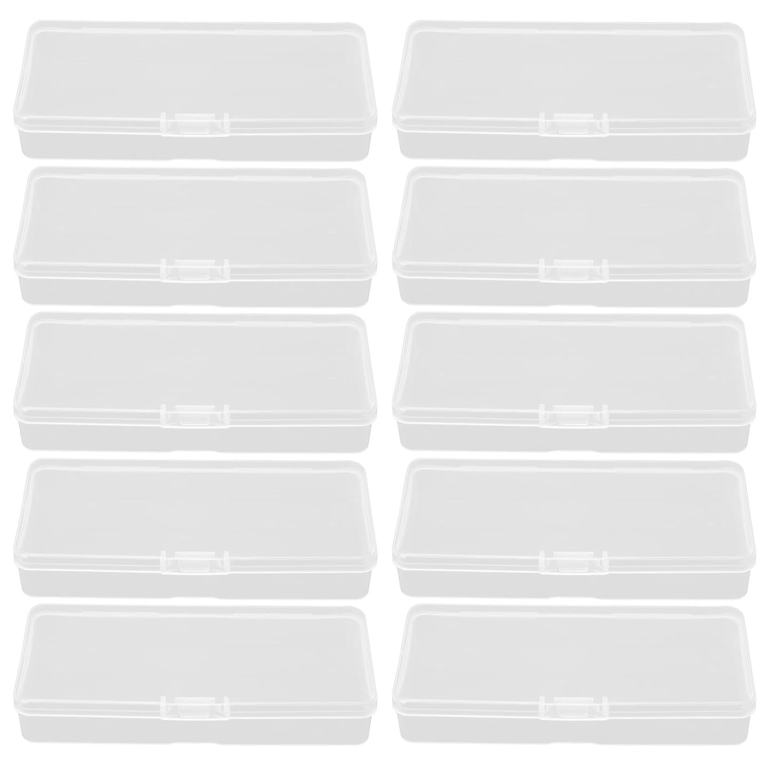 Blade Disposal Storage Box 10pcs Plastic Razor Blades Holder Desktop Organizer for Salon and Home Recycling Container