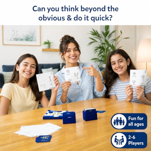 Image of Skillmatics Card & Board Game - It Can't Be, Fast-paced Fun, Hilarious Drawing Game, Perfect for Families, Parties, and Game Nights, Race to Doodle, Gifts for Kids, Teens, Adults Ages 7, 8, 9, 10 & Up