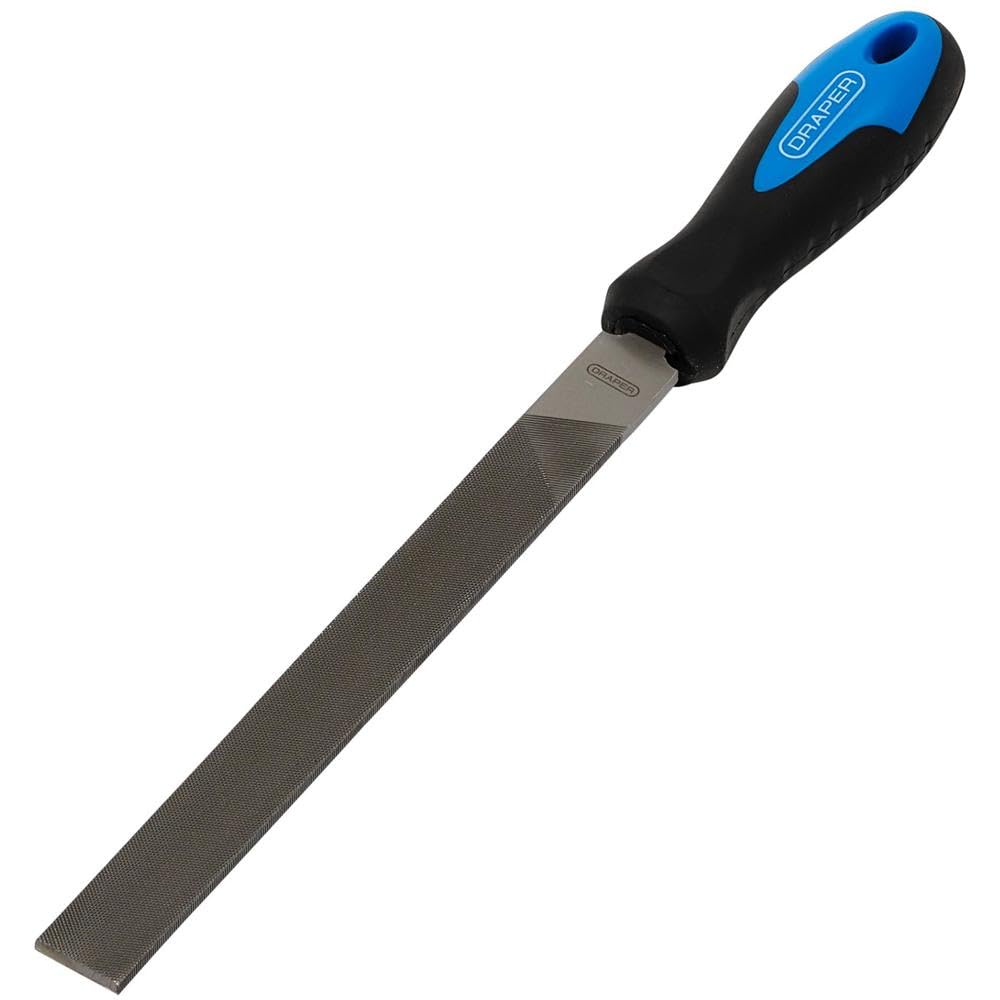 Draper 44953 8106B Hand File and Handle, 200mm , Blue