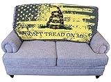 Pure Country Weavers Gadsden - Don't Tread on Me American Flag Blanket - Gift Military Tapestry Throw for Back of Couch or Sofa - Woven from Cotton - Made in the USA (61x36)