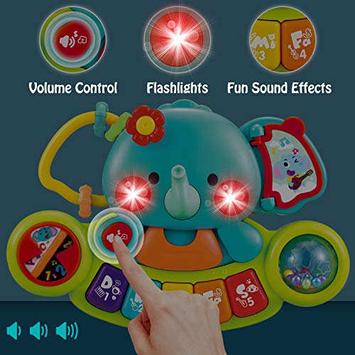 Histoye Baby Piano Toys For 1 Year Old Boy Girl Light Up Baby Toys 6 To 12 Months Musical Learning Toys For Infant Baby Toddler 6 9 12 18 24 Months Elephant Piano Keyboard Toys Gifts For 1 2 Year Old #TOP5