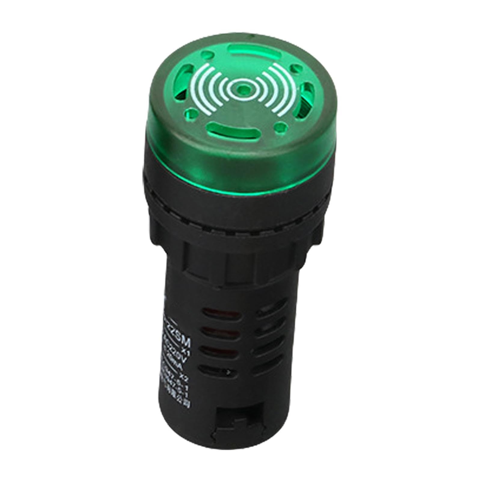 Hdoytxxm Green Modern Design Sound & Light Alarm With Double Power Capability Abs Home Security Alarm For Comprehensive Coverage Warning Device