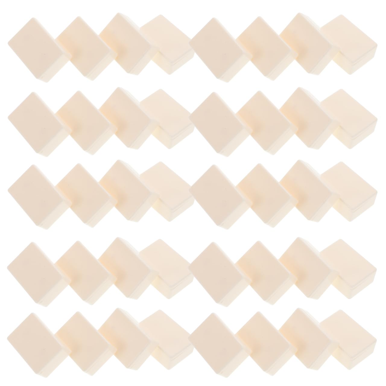 CIYODO Acrylic Game Blocks Blank White Checker Pieces for DIY Mahjong Board Games Versatile Stacking Domino Game Tiles for Creative Fun Classroom Family Gatherings