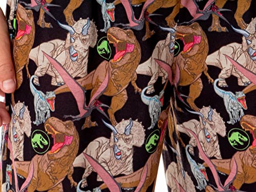 INTIMO Jurassic World Boys' Movie Film Dinosaurs Roaming Park Logo Sleep Pajama Set3