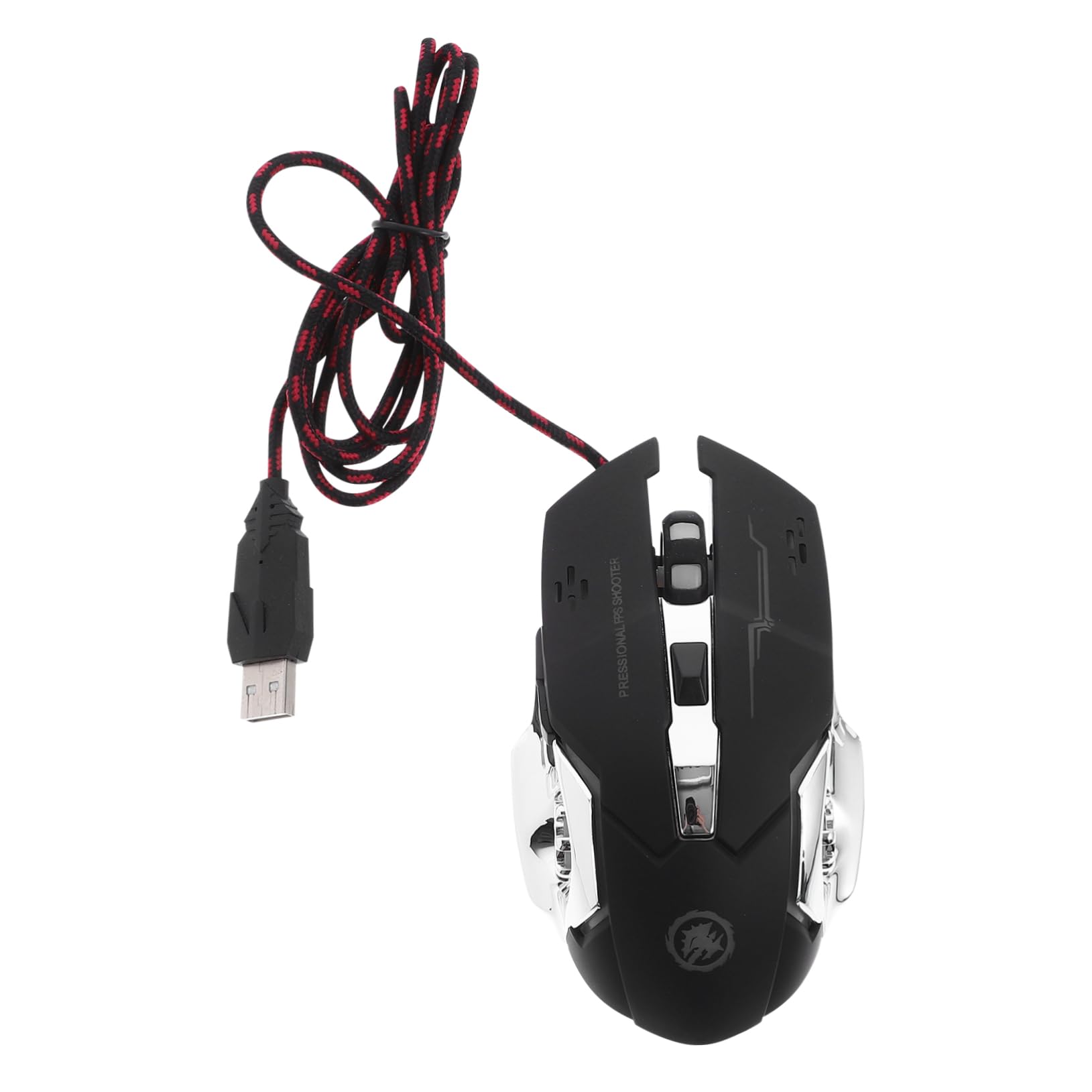 8 Szt. Ergonomiczna Mysz Gamingowa z Przewodem USB Przełącznik Dpi Podświetlenie Rgb Antypoślizgowa i Trwała dla Komputerów Stacjonarnych i Biurowych Uniwersalna dla Graczy i