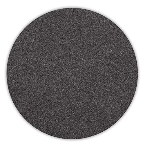 Tischset Untersetzer Woll Filz 5mm Farbe anthrazit (Ø 40 cm) Cover