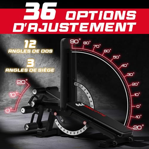 Keppi Banc Musculation, avec 600 kg Capacité, Banc de Musculation Multifonction pour Entraînement à Domicile, Banc d'Abdominaux, Développé Couché & Fitness Corporel - Bench1000 Pro – Image 5