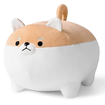 white shiba inu plush