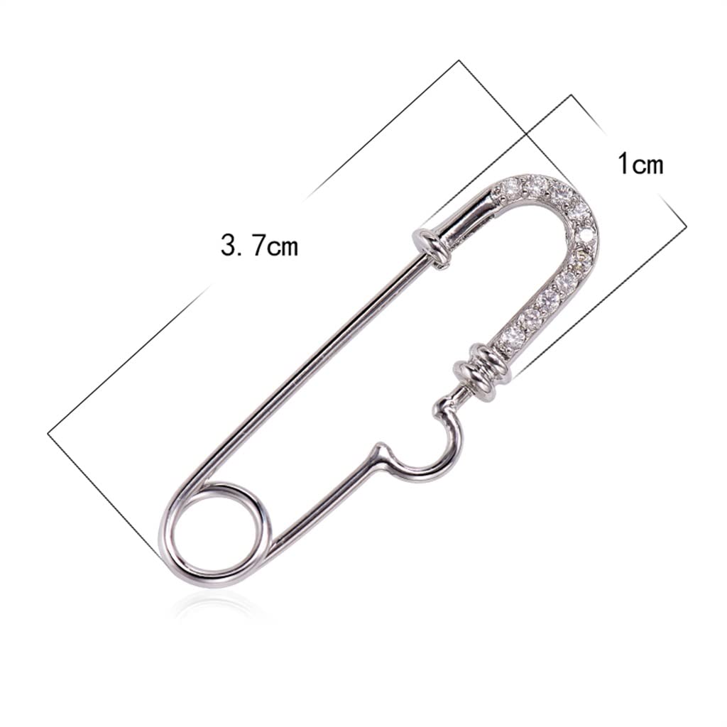 Zawieszka zmieniona na akcesoria do broszek Ozdobna klamra Kobiece małe akcesoria Przeciwodblaskowa szpilka w talii (kolor: D, rozmiar: 3,7 * 1 cm) (D 3,7 * 1 cm)