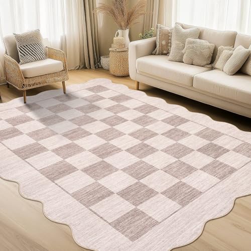 Tapete Decorativo GarveeHome 9x12 Beige Lavable