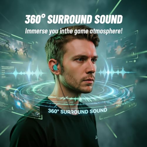 Image of BQEYZ NI HiFi Gaming Earbuds Headphones, Wired in-Ear Monitor | swappable cable with USB-C microphone, Ceramic Diaphragm ideal for gaming, studio monitoring and daily listening