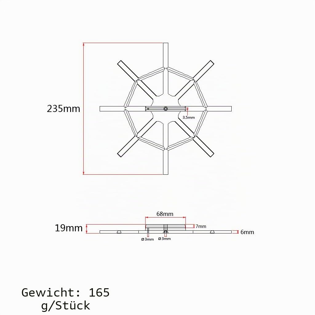 Alnicov Dobro Resonator Gitarre Ersatzteile Kegel Schalllochschirme Saitenhalter Brückensattel für Dobro Gitarre 8er Set