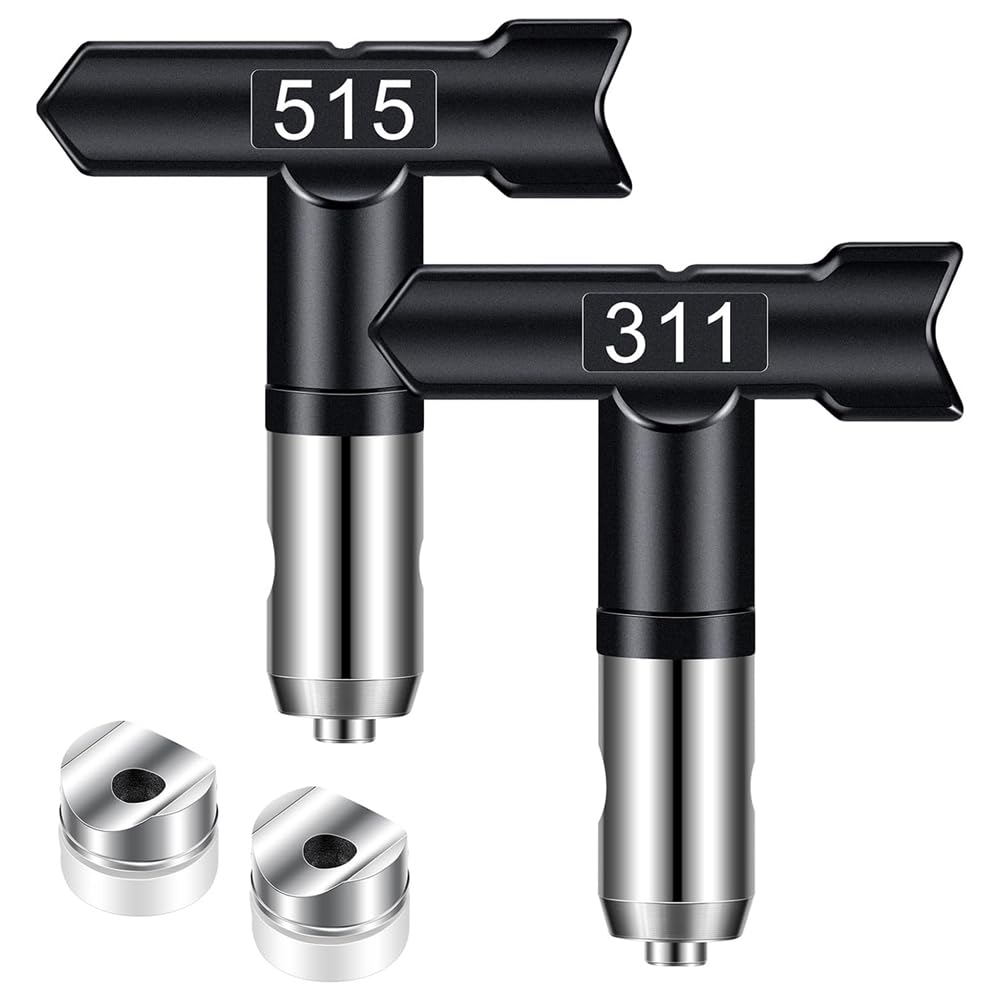 Littimoon 2Pcs Airless Paint Sprayer Tips Reversible Sprayer Tips for Airless Paint Sprayer Machine Sprayer Paint Nozzles