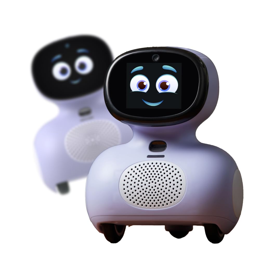 MIKO Mini Twin Pack (Purple) Max 1 Year : AI-Enhanced Intelligent Robot Designed for Children| Fosters STEM Learning & Education| Ideal Gift for Boys & Girls of Ages 5-12