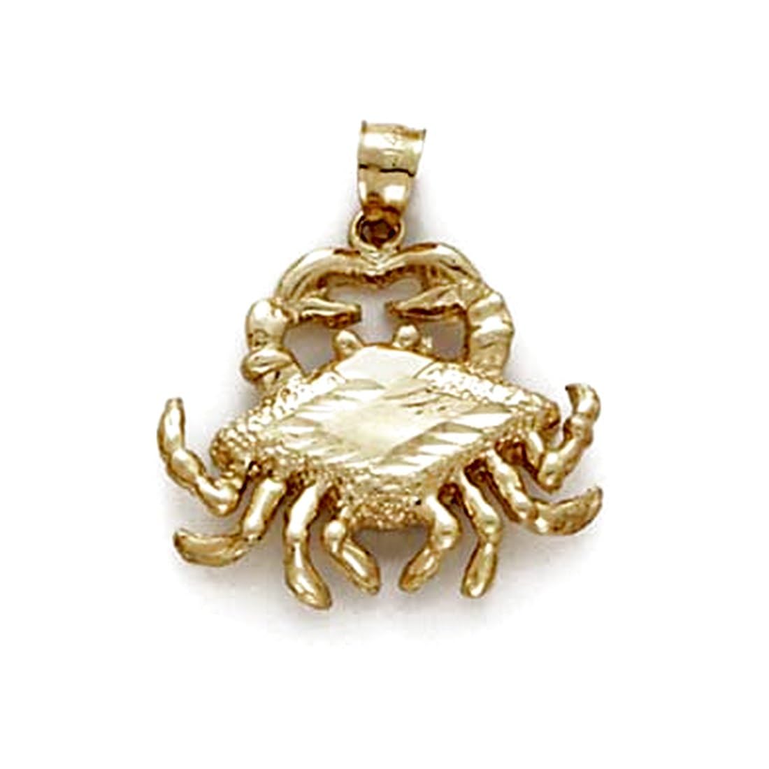 14 ct Gold groß Krabbe Anhänger