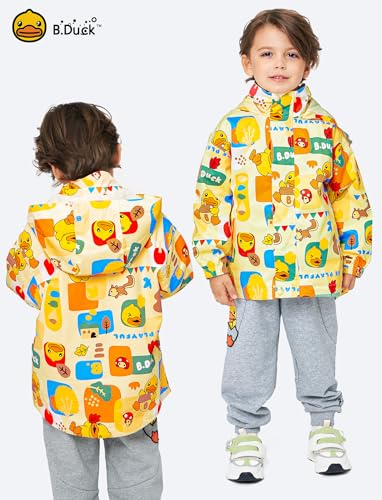 B.Duck Kids Unisex 3 in 1 Winter Coat, Weather Resistant Shell, Fleece Inner-Waterproof Jacket for Boys Girls Size 4-5T4