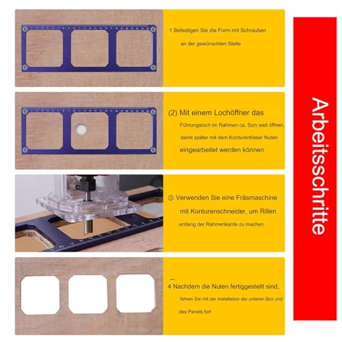 Guide de coupe pour boîtes 86 d'installation électrique et prises