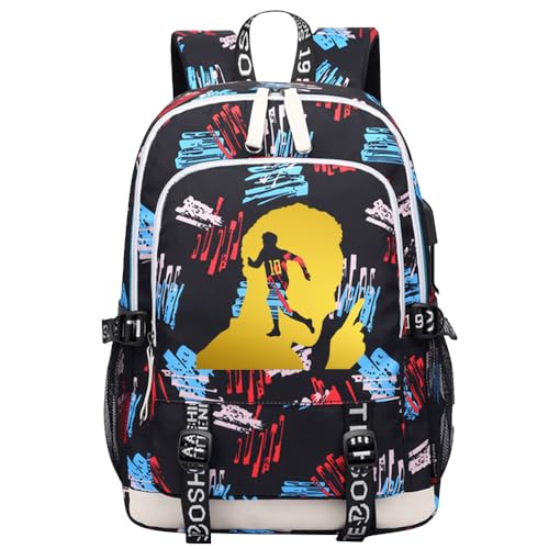 KARFRI Mochila esportiva multifuncional para jogadores de futebol JR10 para viagem, laptop, bolsa para fãs de futebol para homens e mulheres, Multicolorido - 2, One Size, Esportivo