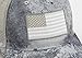 Patriot Series American Flag Hat 6-Panel Unstrutcuted American Flag Dad Cap (Grey Cirrus)