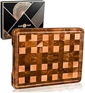 YUSOTAN 17"x13" Acacia Wood Cutting Board Large Chopping Board with Handle for Meat Cheese Board,...