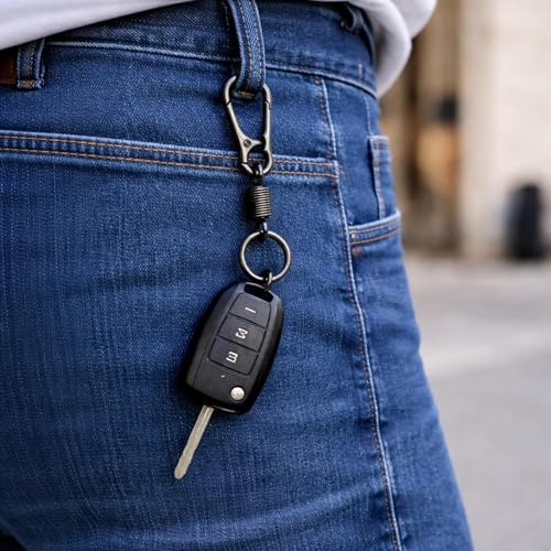 Image of THE MEN THING - Premium Stainless Steel Multicolor Keychain for Men & Boys