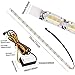AUTOXBERT Car Daytime Running Light Strip, 2Pcs Flexible Crystal DRL LED Strip Sequential, Dual Color 17Inch Headlight LED Strip Turn Signal Lights Strip (White&Amber)