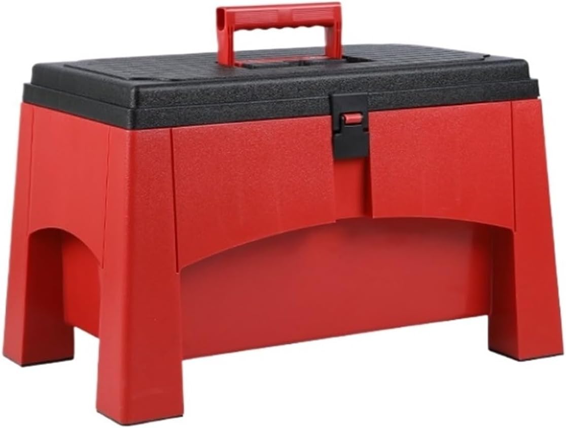 Fishing Tackle Box, Outdoor Fishing Box Gear Storage Portable Tool Suitable Art & Craft Case(Red)