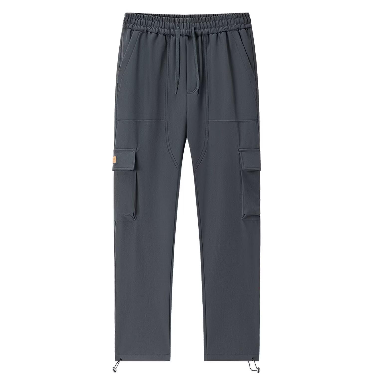 FLYGAGA Herren Wanderhose Softshellhose Fleece Gefüttert Warm Skihose Wasserdicht Winddicht Winterhose Camping Outdoor Regenhose Trekkinghose Fahrrad Elastischer Bund Thermohose 6 Taschen