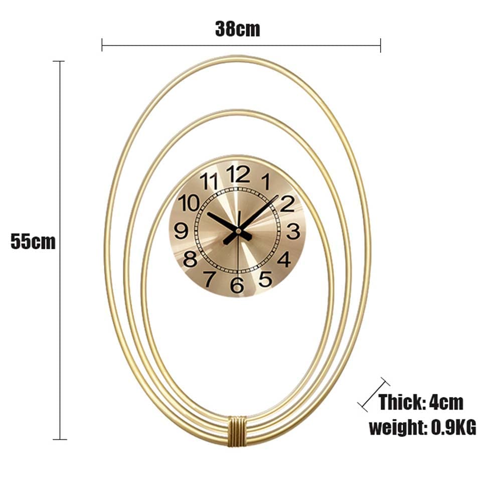 XJBTBA Reloj de pared artístico, reloj de pared grande, relojes de pared, relojes silenciosos de mediados de siglo, relojes de pared artísticos con pilas, relojes de cuarzo de color pop, decoración de