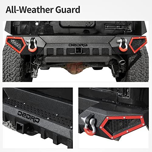 Image of OEDRO Rear Bumper Fits for 07-18 Jeep Wrangler JK JKU 4 /2 Doors