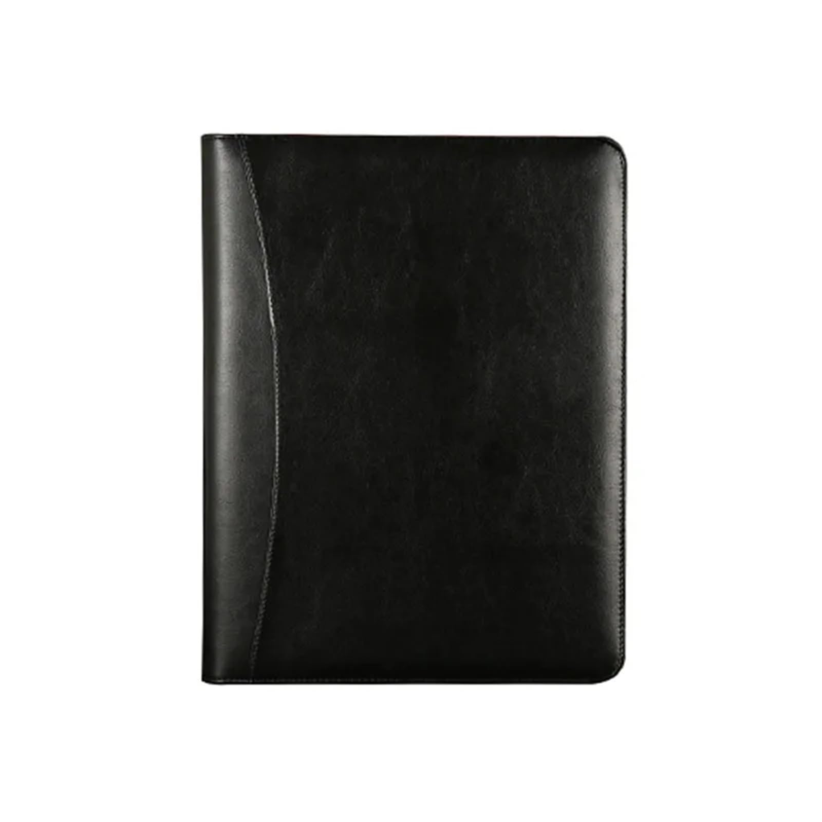 Cartella portadocumenti A4 multifunzionale for ufficio, cancelleria, cartelle for conferenze, cartelle for contratti, organizer con cerniera, porta biglietti da visita Cartella Aziendale(Black)