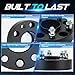 5x5 (5x127mm) Hubcentric Wheel Spacers with 71.5mm Bore, 1.5 inch (38.1mm) 1/2-20 Studs for 2005-2010 Jeep Grand Cherokee, 2006-2010 Jeep Commander, 2007-2018 Jeep Wrangler, 5 Lug Rim Adapters 4pcs