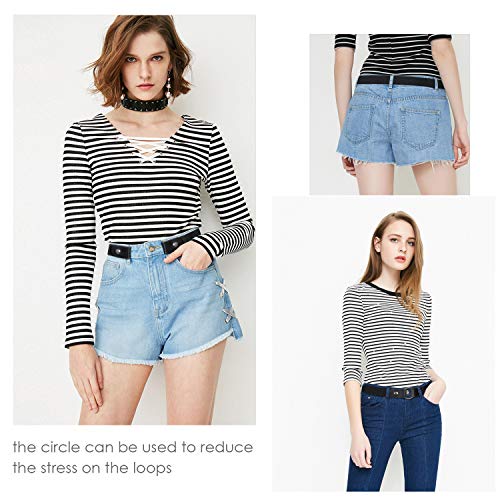 SUOSDEY No Buckle Elastic Stretch Belts for Men and Women, Comfortable Invisible Belts for Jeans Pants2