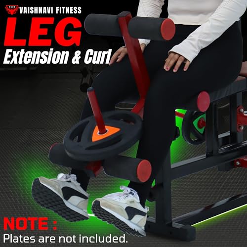Image of 8-in-1 Heavy-Duty Adjustable Gym Bench for Home Workout | Foldable Flat, Incline & Decline Bench Press with Leg Curl, Leg Extension & Barbell Rack | Strength Training Equipment