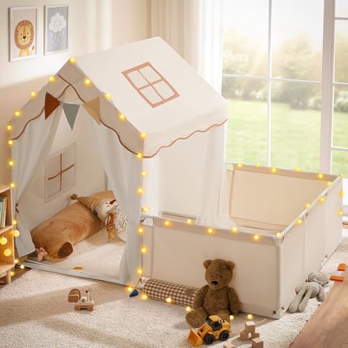 besrey Kids Play Tent with Enclosure, Toddler Tent 2 in...