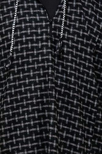 Image of Exotic India Men's Woolen Blend Kashmiri Phiran with Hood | Pure Wool Long Overcoat-Oversized Phiran for Men