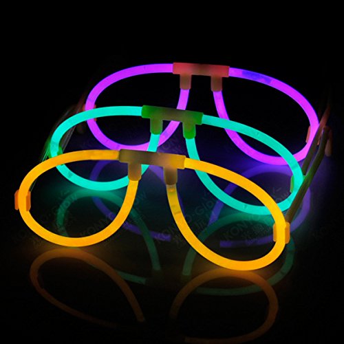 Grupo TodoLuminosos Gafas Fluorescentes Aviador - 25 Unidades (Verde)
