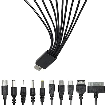 10-in-1 Universal Multi Charger Cable   All-in-One Fast Charging with 10 Adapters for iPhone, Samsung, Huawei, PSP, Android & More | Compact & Travel-Friendly