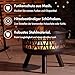 Vonhaus Feuerstelle für Garten,Terrasse & Outdoor– tragbar und leicht, Feuerkorb aus bronzegetönter Stahl, Geometrischer Design, Feuerschale mit Funkenschutz & Schürhaken, Nutzbar mit Holz oder Kohle
