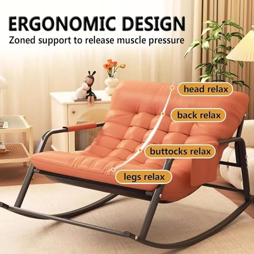 Fauteuil à bascule design ergonomique avec coussin haut de gamme - 5
