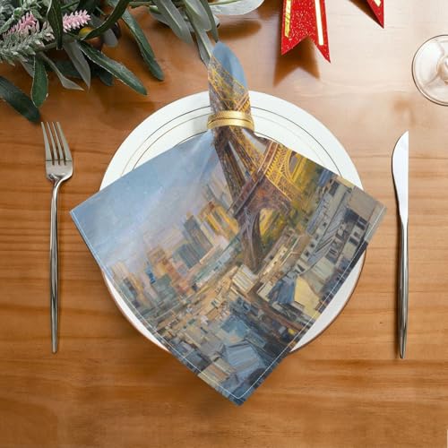 Servilletas de Tela Reutilizables Multicolor Set x6 50x50 cm miniatura 2