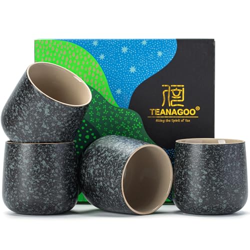 TEANAGOO Taza de Té de Cerámica Japonesa, 7.2Oz / 205 ml, Gris Carbón, H17, 4 Piezas/caja, Tazas de Té de Japón Ocupado, Tazas de Té Chinas, Tazas de Té Asiáticas, Tazas de Té Asiáticas TEANAGOO Taza de Té de Cerámica Japonesa, 7.2Oz / 205 ml, Gris Carbón, H17, 4 Piezas/caja, Tazas de Té de Japón Ocupado, Tazas de Té Chinas, Tazas de Té Asiáticas, Tazas de Té Asiáticas