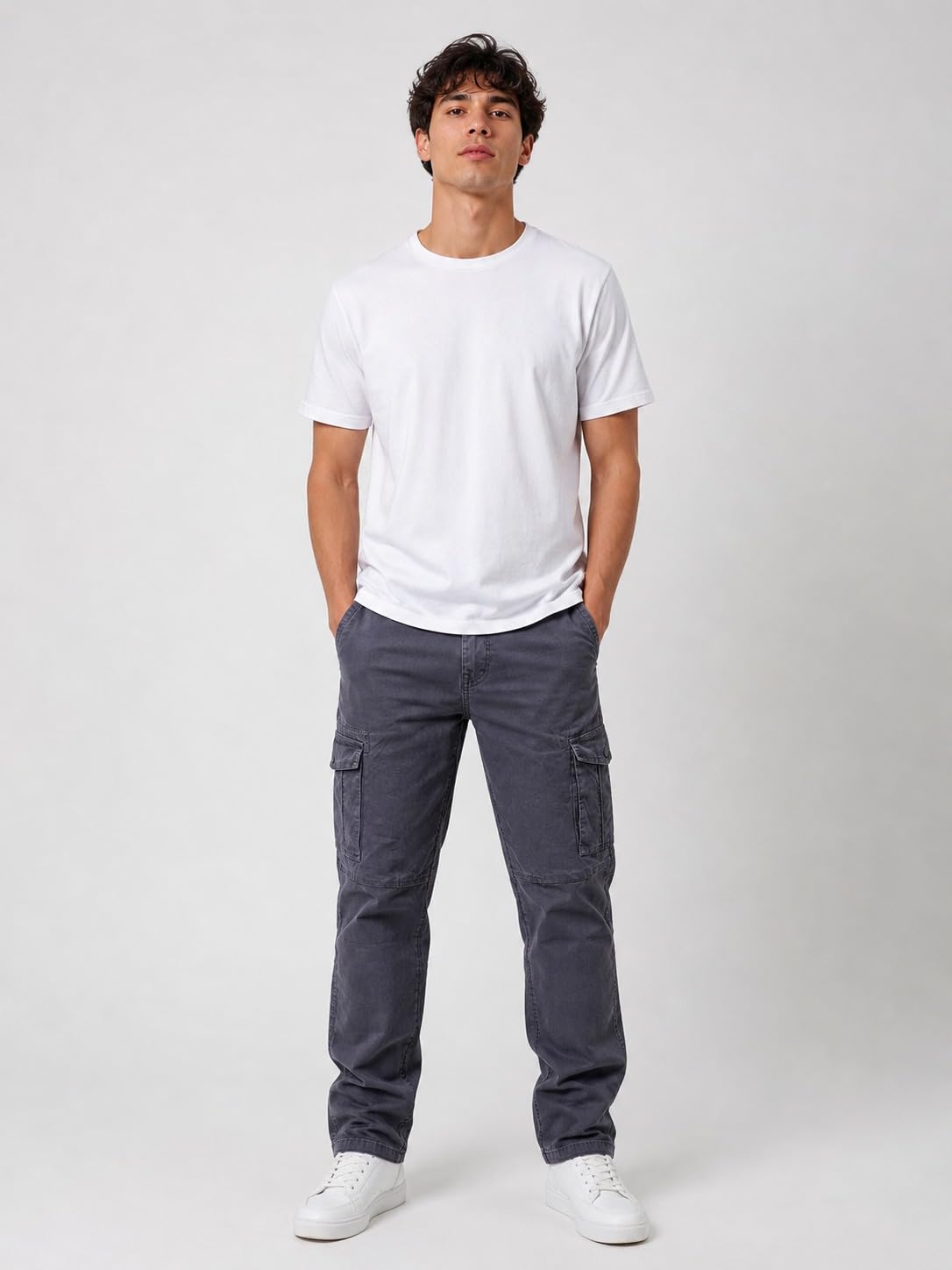 arvest Men’s Washed Cargo Jogger Pants – Relaxed Fit Drawstring Waist Utility Trousers with Multi Pockets, Casual Streetwear Fashion Cargo Pants for Men-picture-47