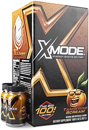 XMODE Energy Shots on Tap (100 Servings, Tangerine Scream)