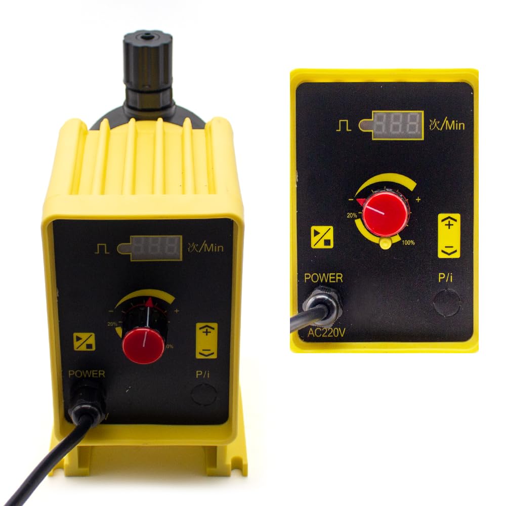 Toplionace Pompa Dosatrice Automatica a Membrana Elettromagnetica da 220 V, Pompa di Flusso Quantitativa Resistente Alla Corrosione Regolabile (30L/H)